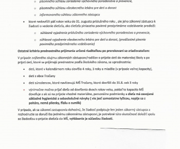 Aktuality / ZÁPIS DETÍ DO MATERSKEJ ŠKOLY - foto